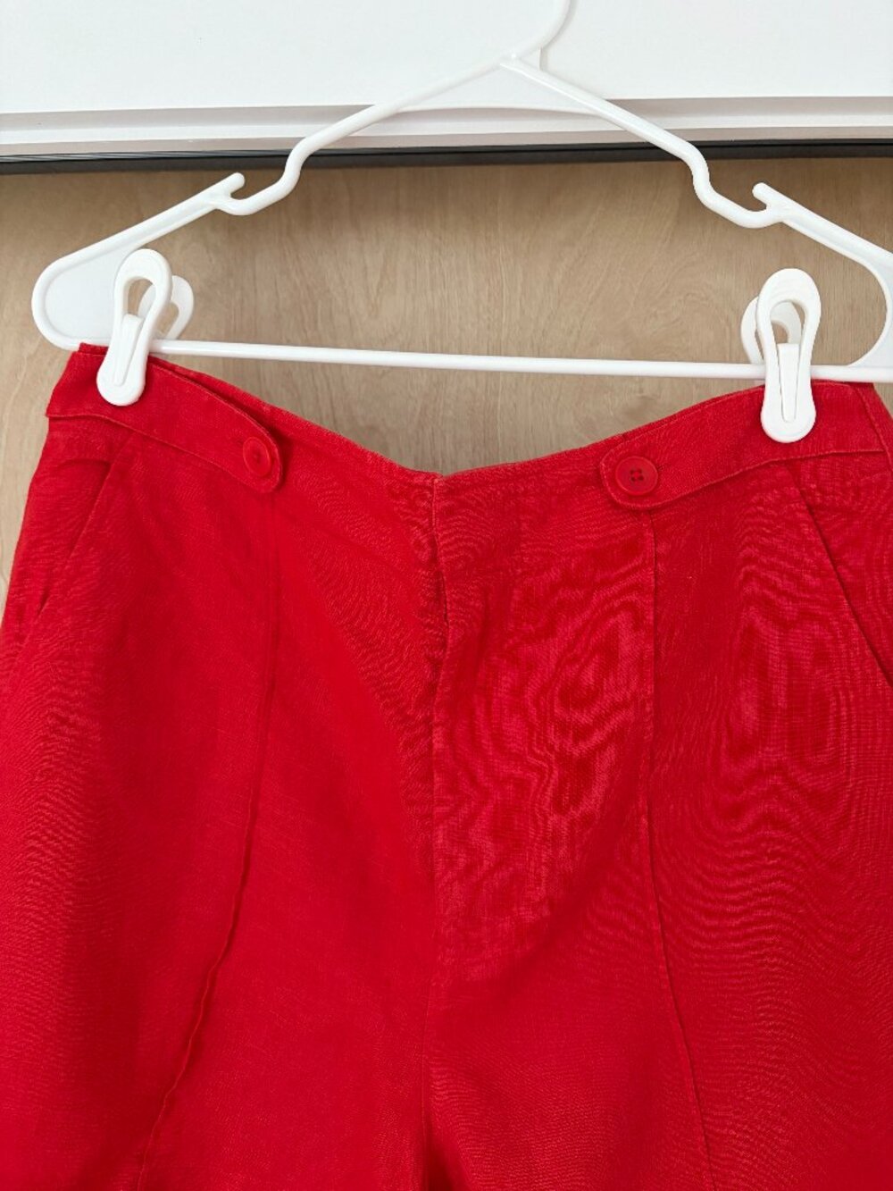 Madewell Linen Clean Button-Tab Shorts - Picture 2 of 4